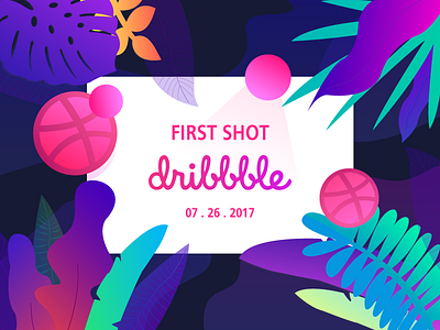 First Shot debut first hello illustration plants shot thanks