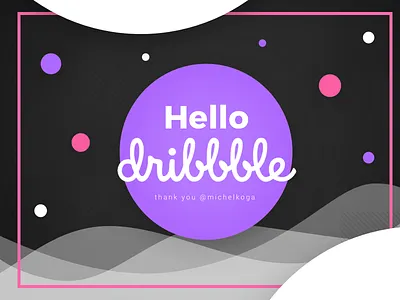 Hello Dribbble brasil curitiba geometric hello dribbble memphis ui ux
