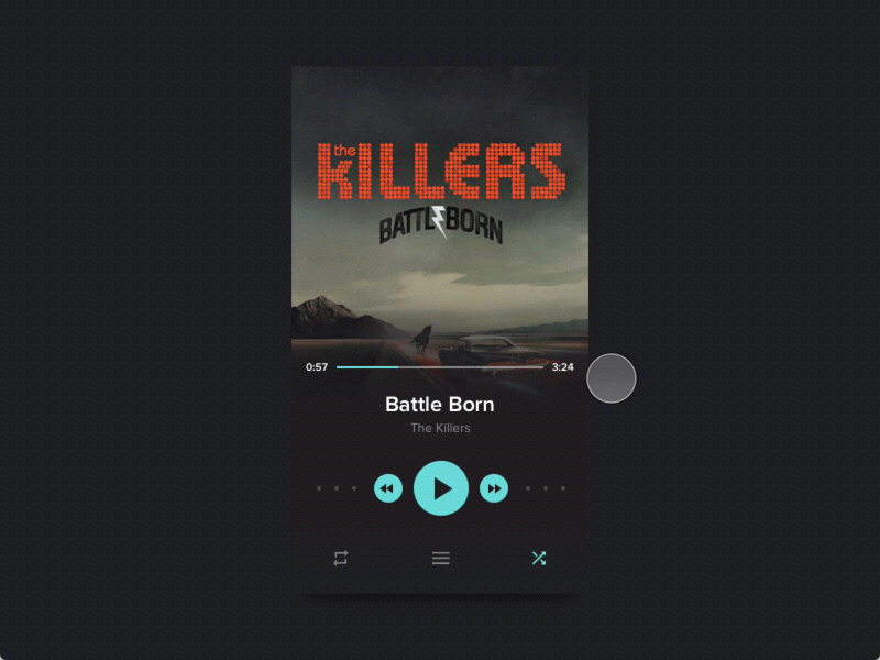 Music Player animation app concept interface music player principle