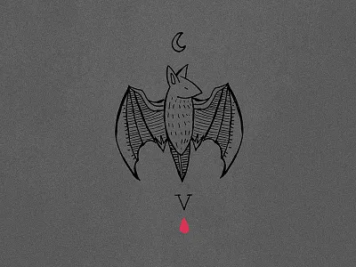 vampire bat blood creepy drawing horror ocult vampire