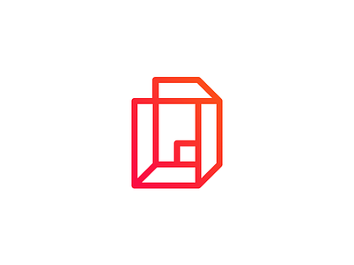 LDP clever d idea l letter logo mark p