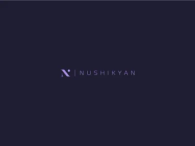 Nushikyan Branding advertising agency armenian business company family logo n name typography