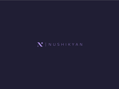 Nushikyan Branding advertising agency armenian business company family logo n name typography