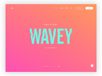 Let's get waves - Daily ui no.17 daily ui digital design interface design landing page minimal ui user interface ux visual design web web design