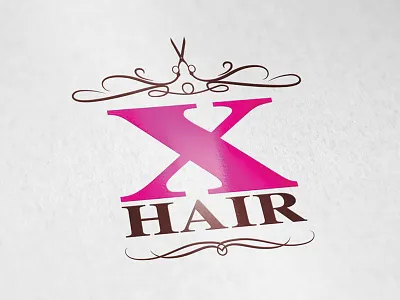 X Hair design hair logo