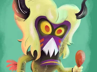 Indian Witch Doctor ghost haunted illustration indian ipadpro scoobydoo spirit spooky witch witchdoctor