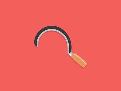 Sickle illustration minimalist sickle