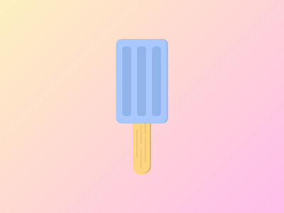 Popsicle flat design illustration popsicle summer