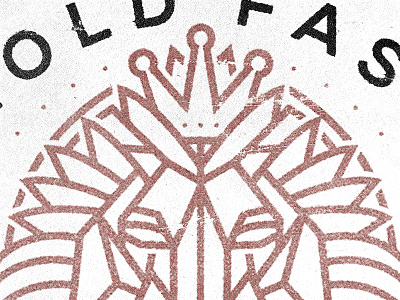 Hold Fast grain grit heart merch music support texture
