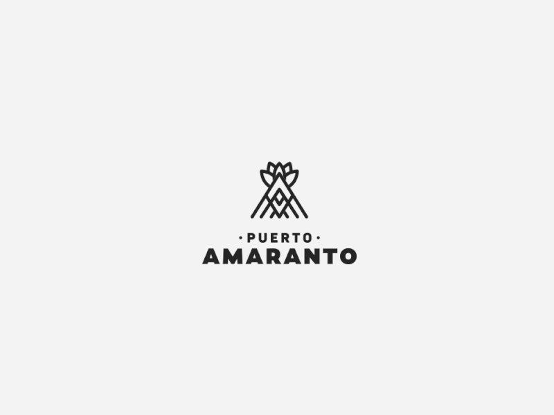 Puerto Amaranto brand branding design graphic icon identity logo logotype naming