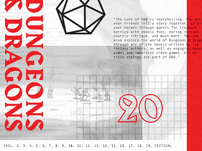 D&D Design composition dungeons and dragons image layout type