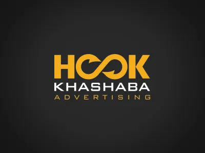 Hook advertising black branding fishing hook identity infinity logo