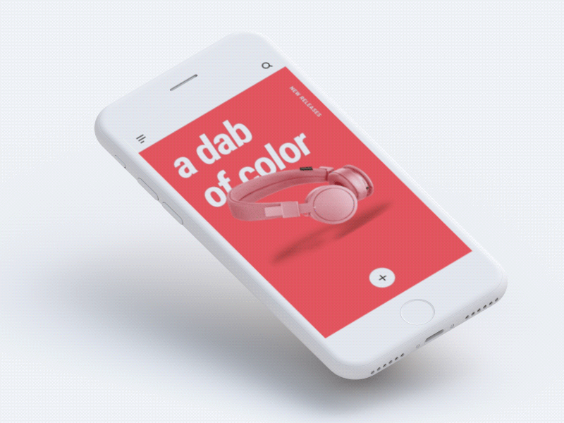 Color Picker UX burst cicle color headphones pick radial shop ux web