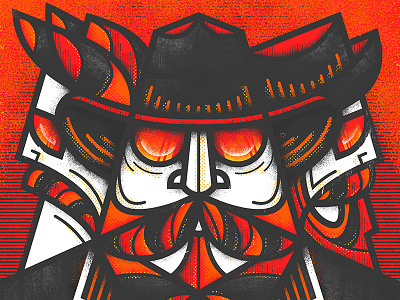 Three Musicians band beard ilustrations lines music sunglasses texture