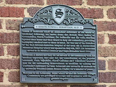 Plaque doctor greensboro history logo memorial outdoor plaque s signage triad