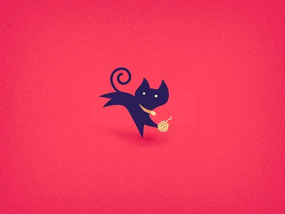 Cat cat flat illustration internetgod kitten kitty purr