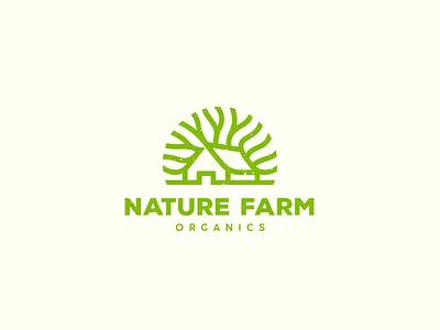 Nature Farm Organics farm food house leaf logo nature olqinian organic organics spices tree