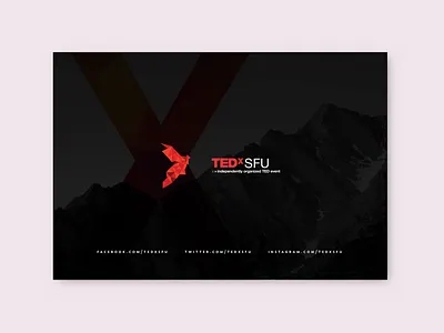 Tedx Card branding collateral graphic design marketing print tedx