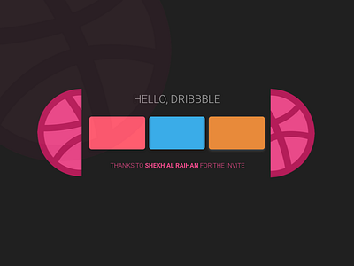 Hello dribbble debut hello dribbble