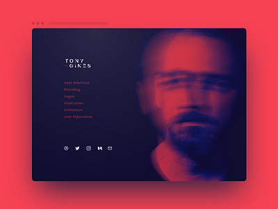 Portfolio Site duotone minimal portfolio webflow