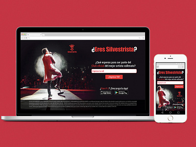 Lp responsive Silvestre color landing login mobile responsive web