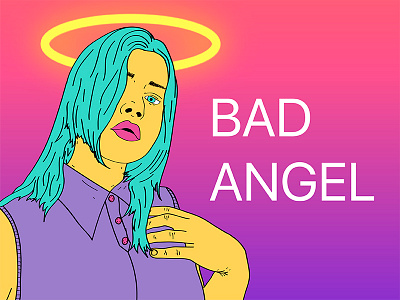 Bad Angel badgirl design girl illustrations mylove myuniverse