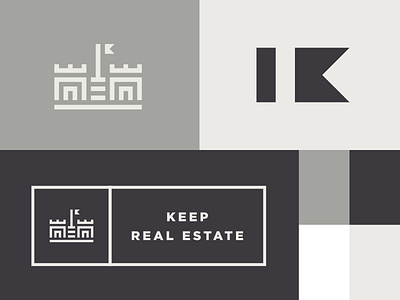 Keep Real Estate pt.1 branding castle k keep logo mark real estate trademark