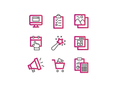 Selling Picture icon set accounting booking effect mac marketing picture plan selling web