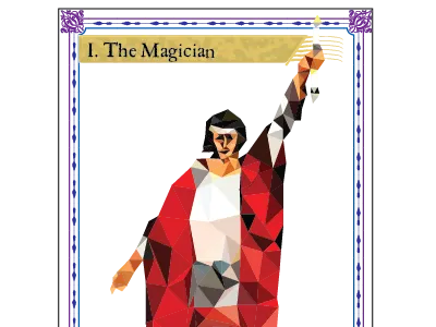 The Magician tarot card detail design principles graphic design guide tarot tarot cards tarot deck