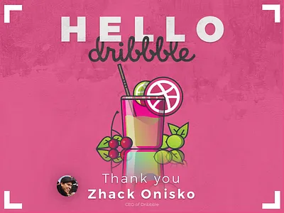 Hello dribbble - Here My First Shot - So Glad to be Here asith asithwijenayake dribbble first shot firstshot hellodribbble zhackonisko