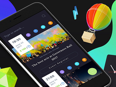 Event 2 Mobile Ui discover events friends fun mobileapp places sketchapp ui ux