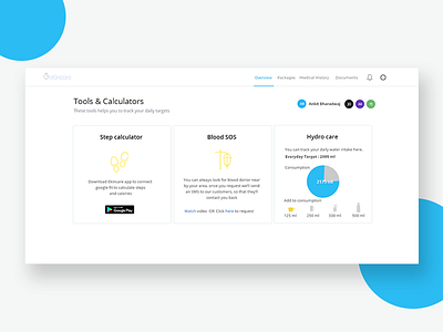 Tools & calculators for wellness portal cheers healthcare minimal productdesign ui ux visualdesign wellnessportal