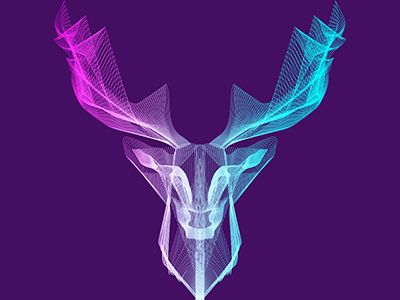 Deer Blending Vector Artwork artwork.deer vector