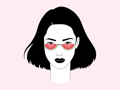 Summer Vibes 2 illustration line art surreal vector