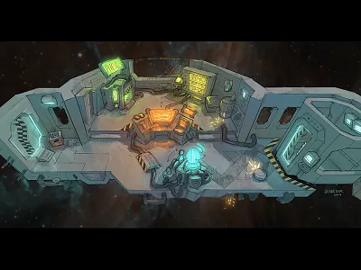 Star Crew Mercenaries Concept Art concepart concept environment gamedesign gamedev illustration photoshop scifi space