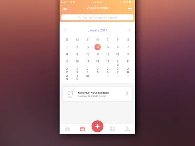 Simple appointment calendar appointment calendar diary ios medical