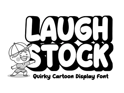 Laughstock bold branding cartoon children display font font fun funny gaming kids playful poster youtube