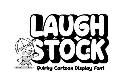 Laughstock bold branding cartoon children display font font fun funny gaming kids playful poster youtube