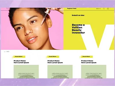 Beauty web store redesign design ui ux web