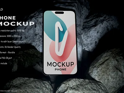 Phone Mockup at stone _1 ux