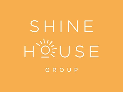 Shinehouse Final Logo Stacked branding branding design logo logo design sun logo