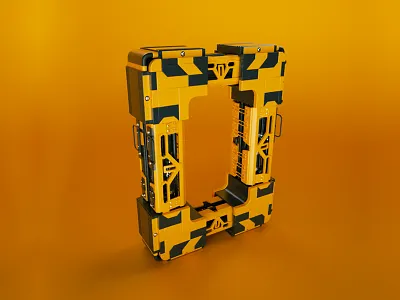 Zero Typography 3d c4d character cinema4d letter light model modeling octane render typography