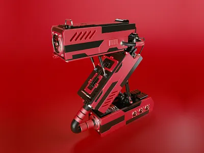 Two Typography 3d c4d character cinema4d letter light model modeling octane render typography