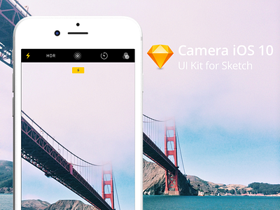 Sketch file of Apple Camera App, iOS 10 apple camera ios sketch