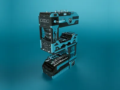 Five Typography 3d c4d character cinema4d letter light model modeling octane render typography