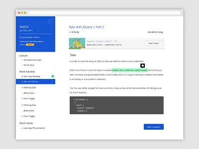 Course Curriculum Mockup course curriculum