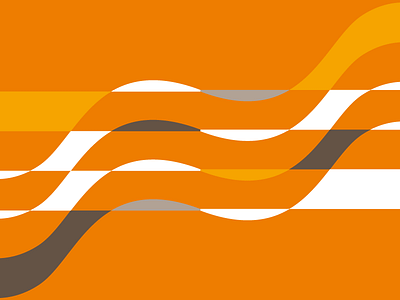 Waves agro braziliandesigner brown curves illustration orange waves white yellow