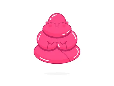 Gummy Buddha buddha buddhist candy character chew floaty gummy illustration sweet