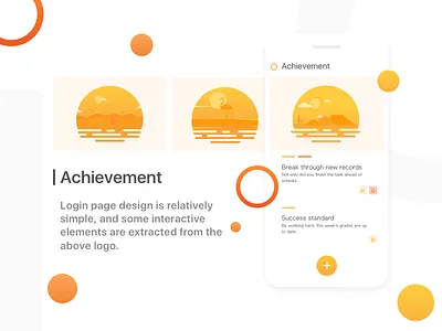 Achievement app illustration interface ios sketch ui