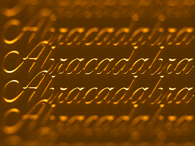 Abracadabra bevel cool experiment photoshop type weird whatever word words